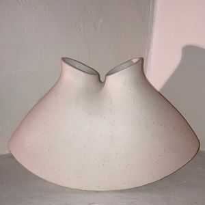 White Designer Rich Home LA Person Vase - Very Cool!!!!! Art Museum Dining Room